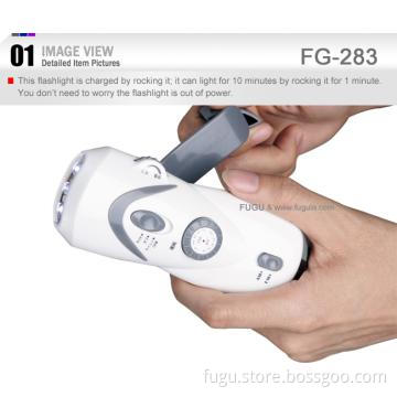 Solar charger with Hand Crank FM/Am Radio LED Torch Light
